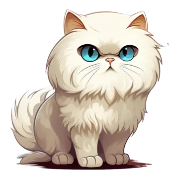 a white cat with blue eyes