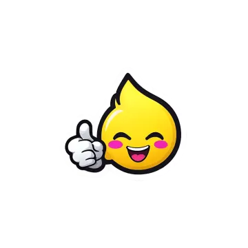 a yellow smiley face with a thumbs up