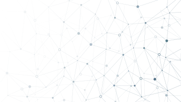 a white background with blue lines and dots