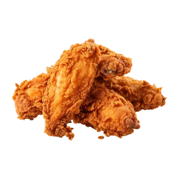 a pile of fried chicken