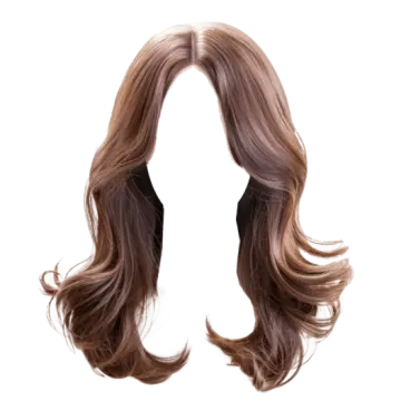 a woman with long brown hair
