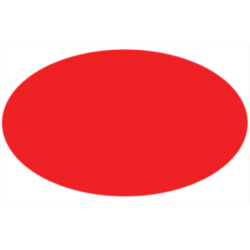 a red circle on a white background