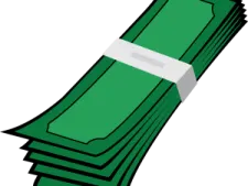a stack of money