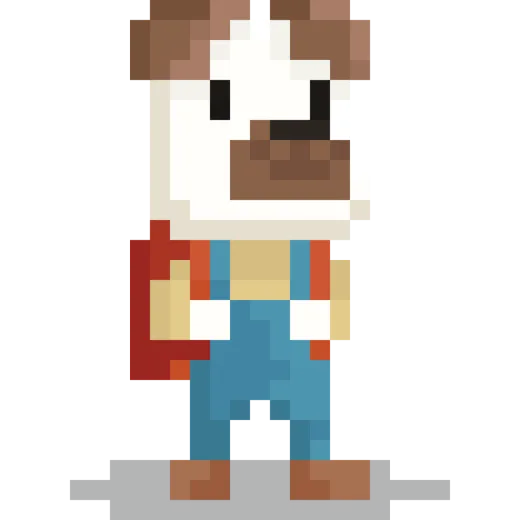 an image of a dog with a backpack
