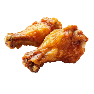 chicken wings on a white background