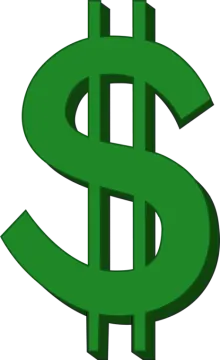 a green dollar sign
