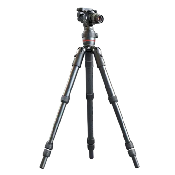a tripod with a camera on top of it