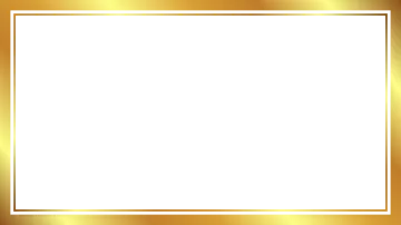 a gold frame on a white background