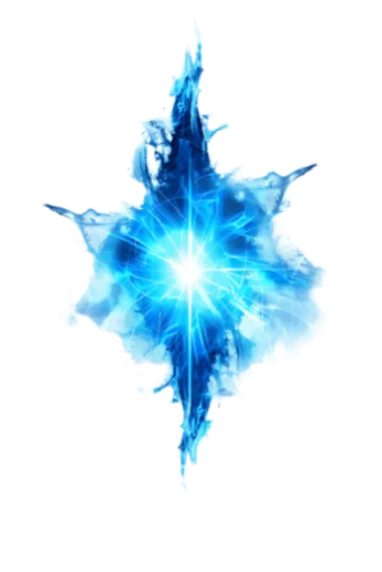 a blue star in the middle of a white background