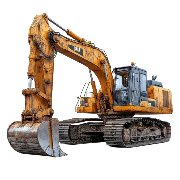 a yellow and black exicator