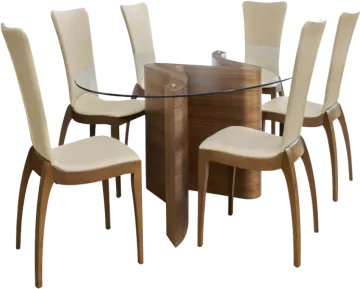 round glass dining table
