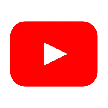 the youtube logo on a white background