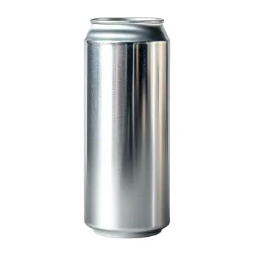 a can of beer on a white background
