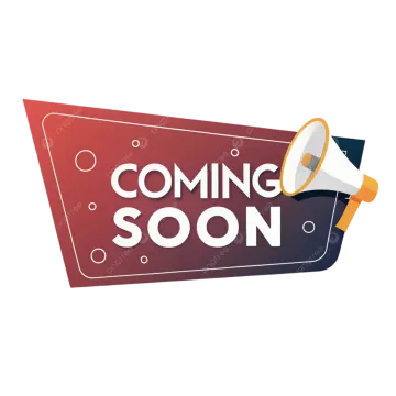 a megaphone with the words coming soon on it