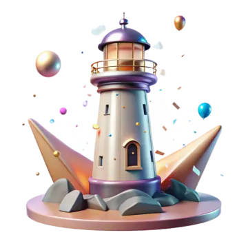 an image of a lighthouse on a white background