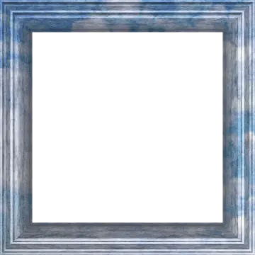 a blue frame on a white background