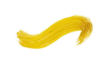 a drawing of yellow hair on a white background