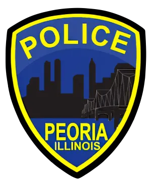 a police badge on a white background
