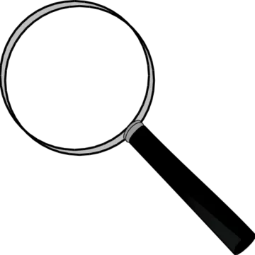 a black and white image of a magni