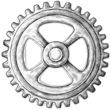 a drawing of a gear wheel