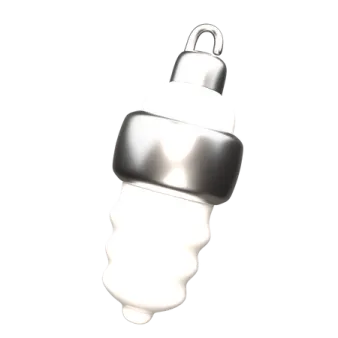 a light bulb on a white background