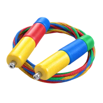 an image of a colorful skipping rope