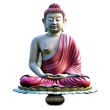 a buddha statue sitting on top of a table