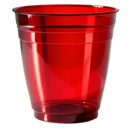 a red plastic cup