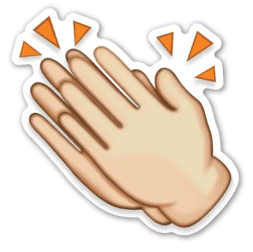 a hand with an orange arrow pointing towards it