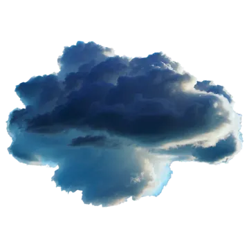 a large cloud in the sky