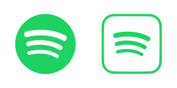 a green and white icon of a pair of eyes