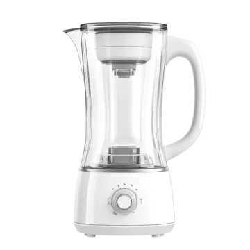a white blender sitting on top of a table