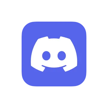 a blue square icon with a smiling face
