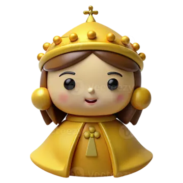 a little girl in a yellow dress and crown