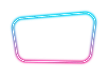 a neon frame on a white background