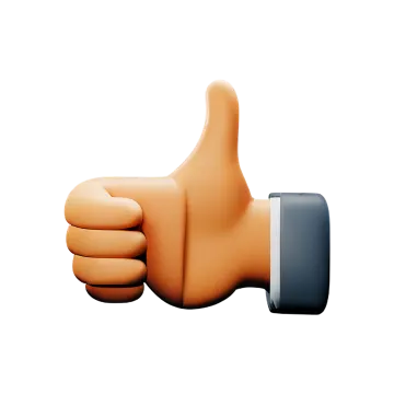 a thumbs hand with a thumb on it