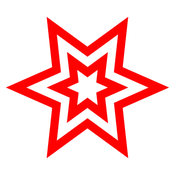 a black and white image of a star