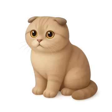 a brown cat sitting on top of a white surface