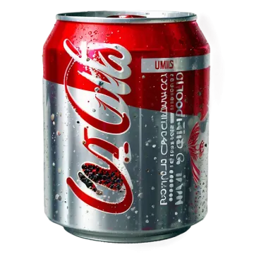 a can of coca cola on a white background