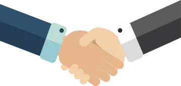 two hands shaking over each other hands