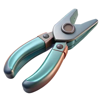 a pair of pliers on a white background
