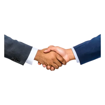 two men shaking hands