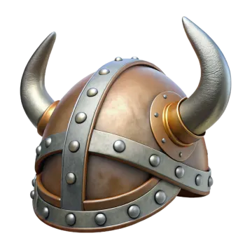 an image of a viking helmet