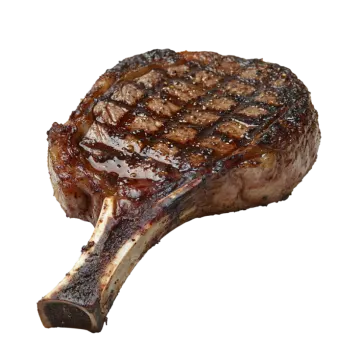 a piece of steak on a white background