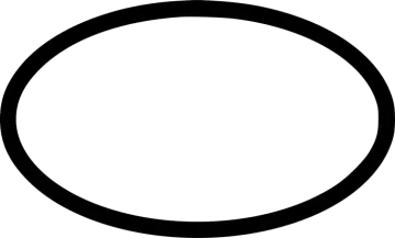 a black circle on a white background