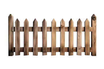 a wooden fence on a white background