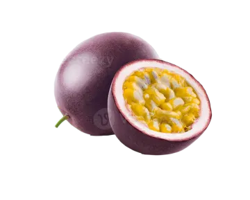 passion fruit on a white background
