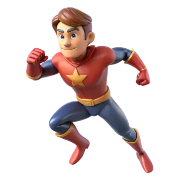 a man in a superhero costume is running