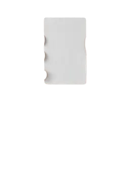 a person holding a white card in their hand