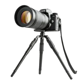 a camera with a tripod on top of it